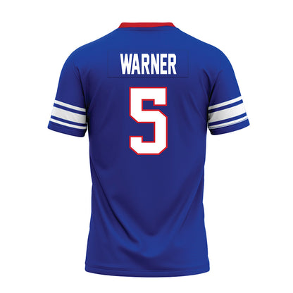 SMU - NCAA Football : DJ Warner - Premium Football Jersey-1