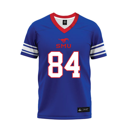 SMU - NCAA Football : Tripp Riordan - Premium Football Jersey-0
