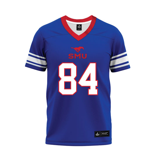 SMU - NCAA Football : Tripp Riordan - Premium Football Jersey-0