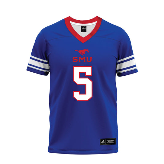 SMU - NCAA Football : DJ Warner - Premium Football Jersey-0