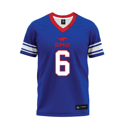 SMU - NCAA Football : Jeffrey M'ba - Premium Football Jersey-0