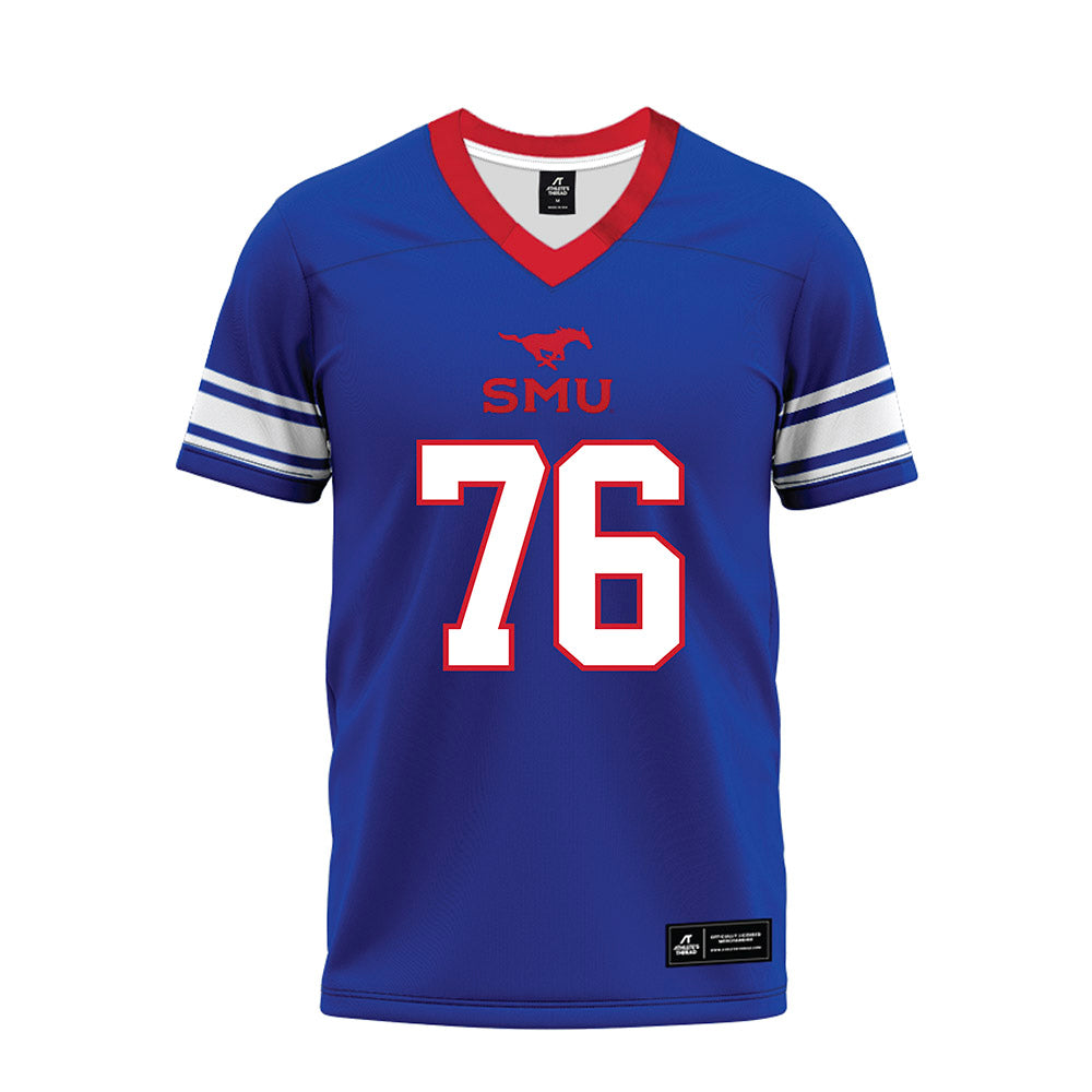 SMU - NCAA Football : Drew Hill - Premium Football Jersey-0