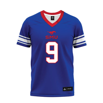 SMU - NCAA Football : Cameron Robertson - Premium Football Jersey-0