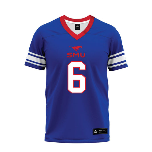 SMU - NCAA Football : Chris Johnson Jr. - Premium Football Jersey-0