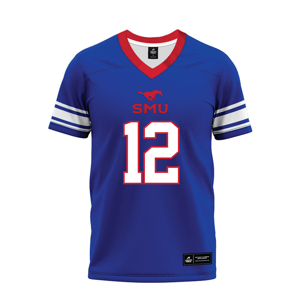 SMU - NCAA Football : Kyron Chambers - Premium Football Jersey-0