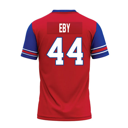 SMU - NCAA Football : Stone Eby - Red Premium Football Jersey
