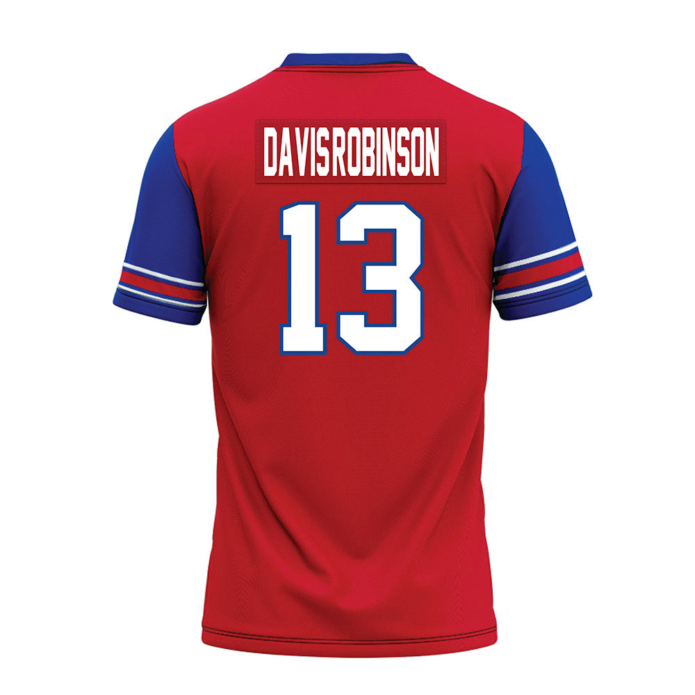SMU - NCAA Football : Jaelyn Davis-Robinson - Red Premium Football Jersey-1