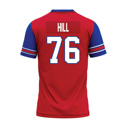 SMU - NCAA Football : Drew Hill - Red Premium Football Jersey-1