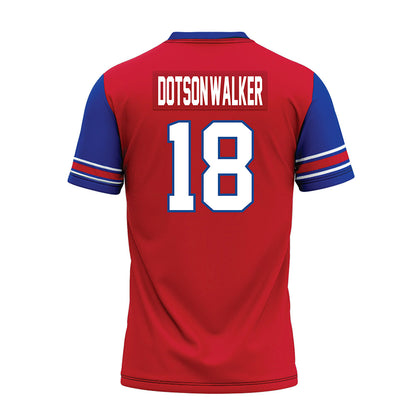 SMU - NCAA Football : Ka'Davion Dotson-Walker - Red Premium Football Jersey-1
