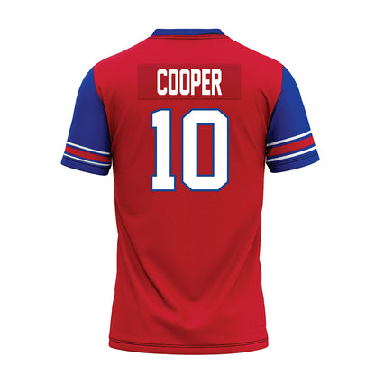 SMU - NCAA Football : Jalen Cooper - Red Premium Football Jersey-1