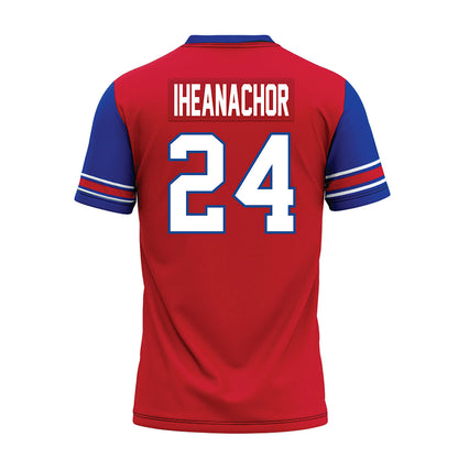 SMU - NCAA Football : Mark Iheanachor - Red Premium Football Jersey-1