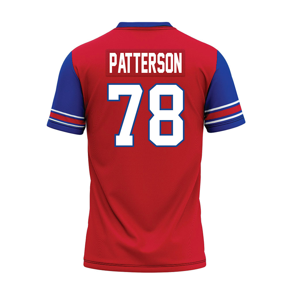 SMU - NCAA Football : Paris Patterson - Red Premium Football Jersey-1