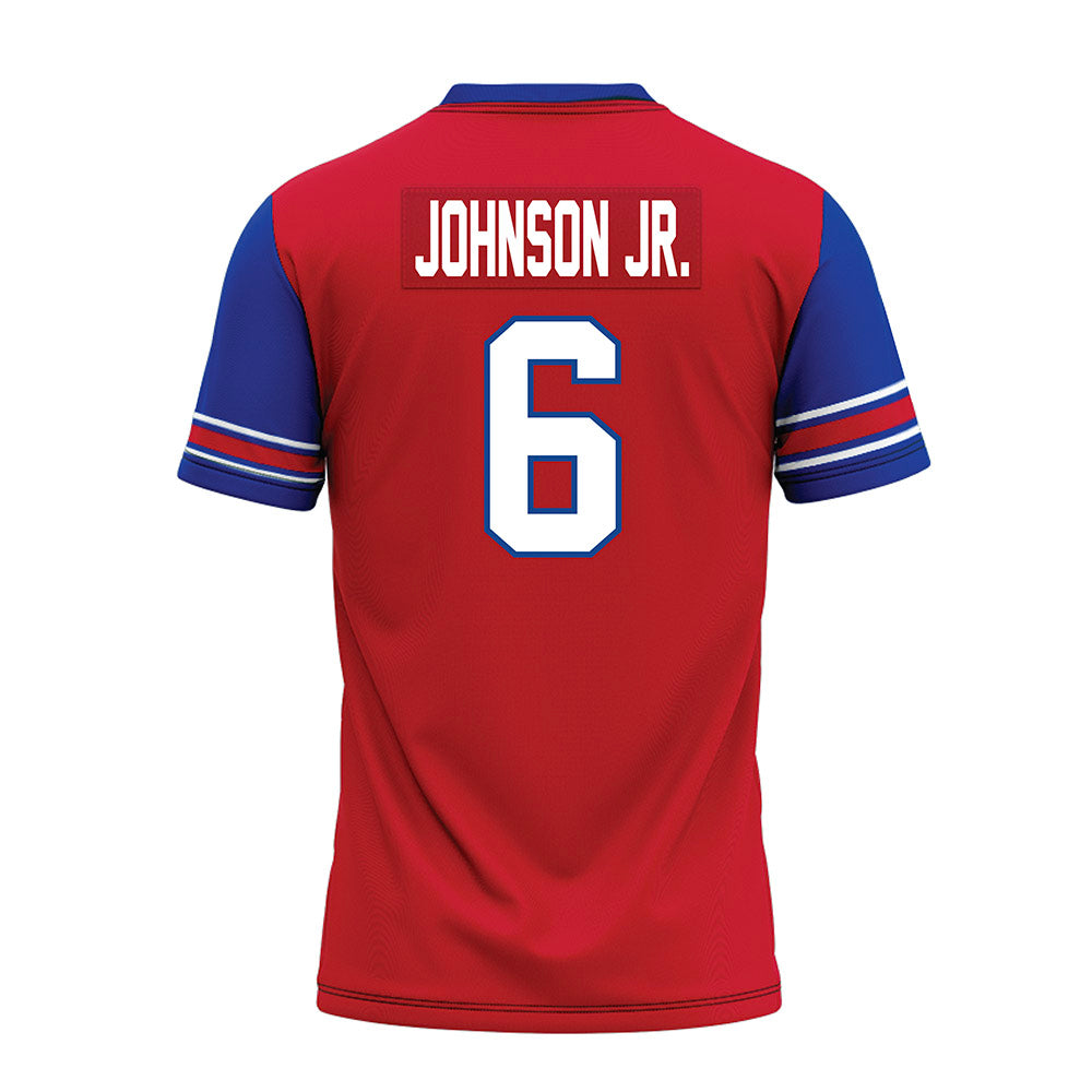SMU - NCAA Football : Chris Johnson Jr. - Red Premium Football Jersey-1