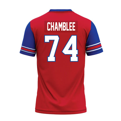 SMU - NCAA Football : Andrew Chamblee - Red Premium Football Jersey-1