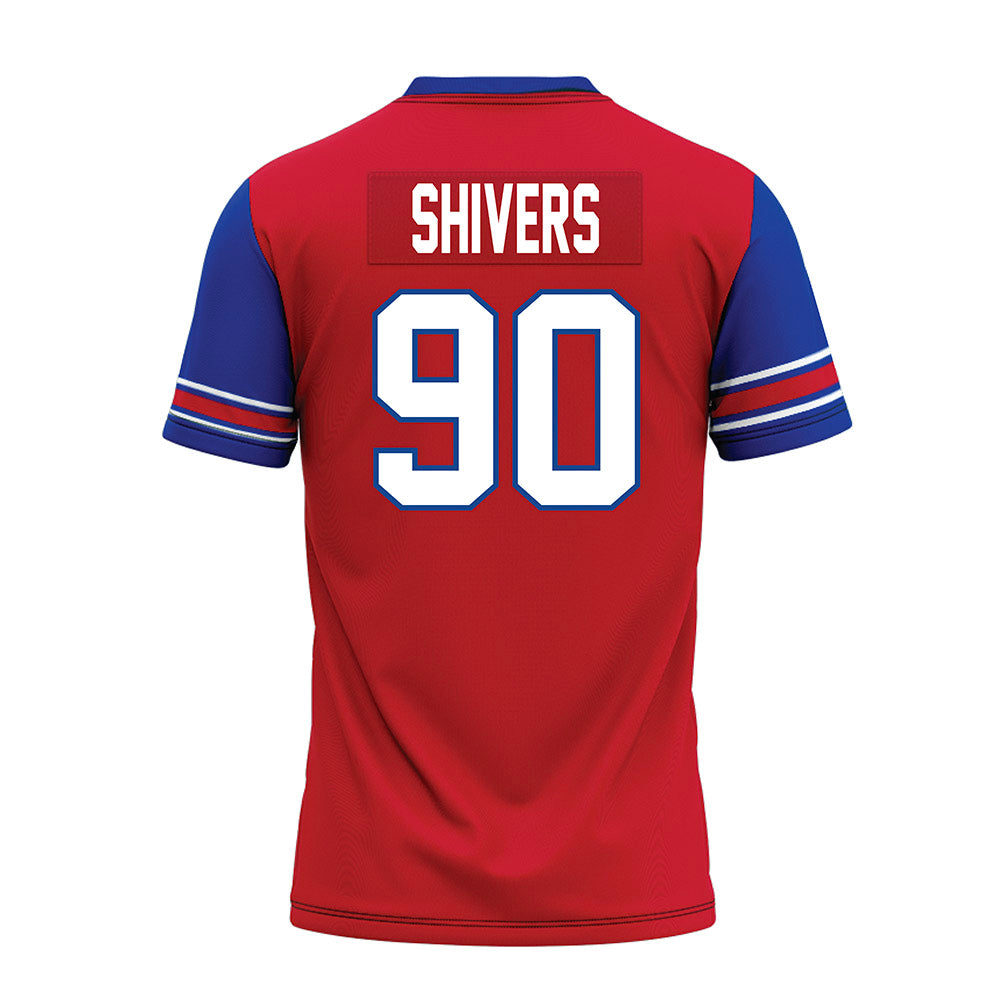 SMU - NCAA Football : Jalen Shivers - Red Premium Football Jersey-1