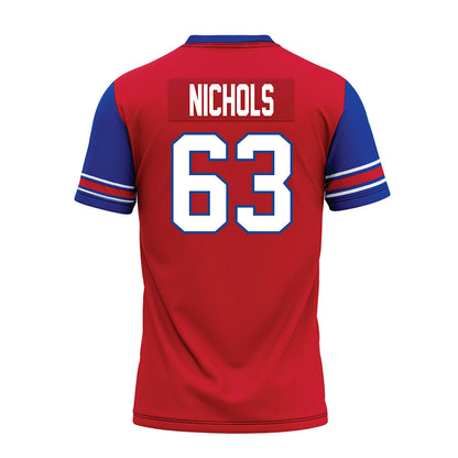 SMU - NCAA Football : Addison Nichols - Red Premium Football Jersey-1