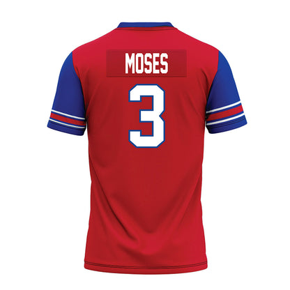 SMU - NCAA Football : Ahmaad Moses - Red Premium Football Jersey-1