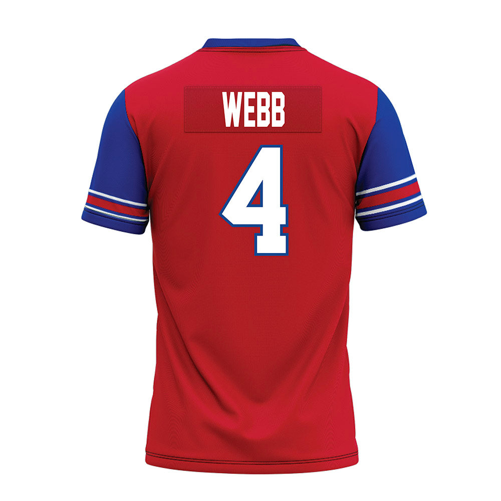 SMU - NCAA Football : Terry Webb - Red Premium Football Jersey-1