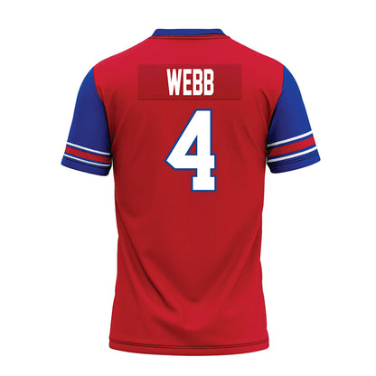 SMU - NCAA Football : Terry Webb - Red Premium Football Jersey-1