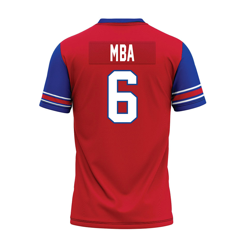SMU - NCAA Football : Jeffrey M'ba - Red Premium Football Jersey-1