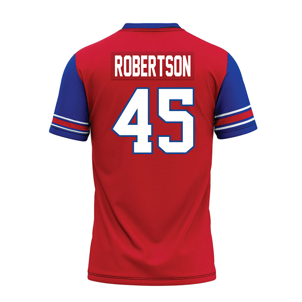 SMU - NCAA Football : Isaiah Robertson - Red Premium Football Jersey-1