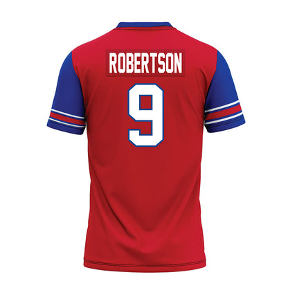 SMU - NCAA Football : Cameron Robertson - Red Premium Football Jersey-1