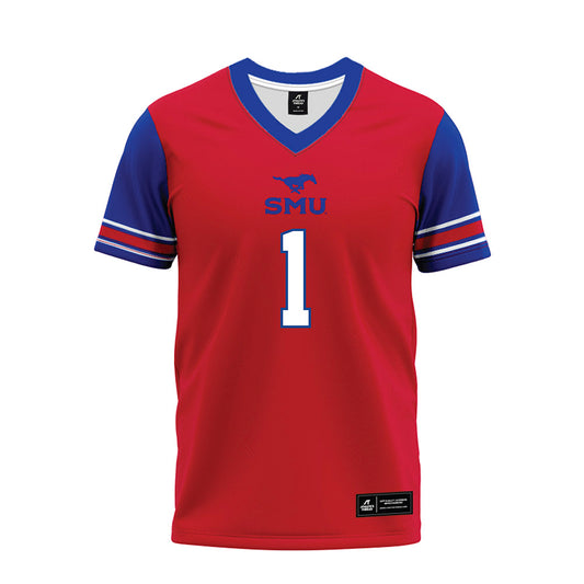 SMU - NCAA Football : Brandon Crossley - Red Premium Football Jersey