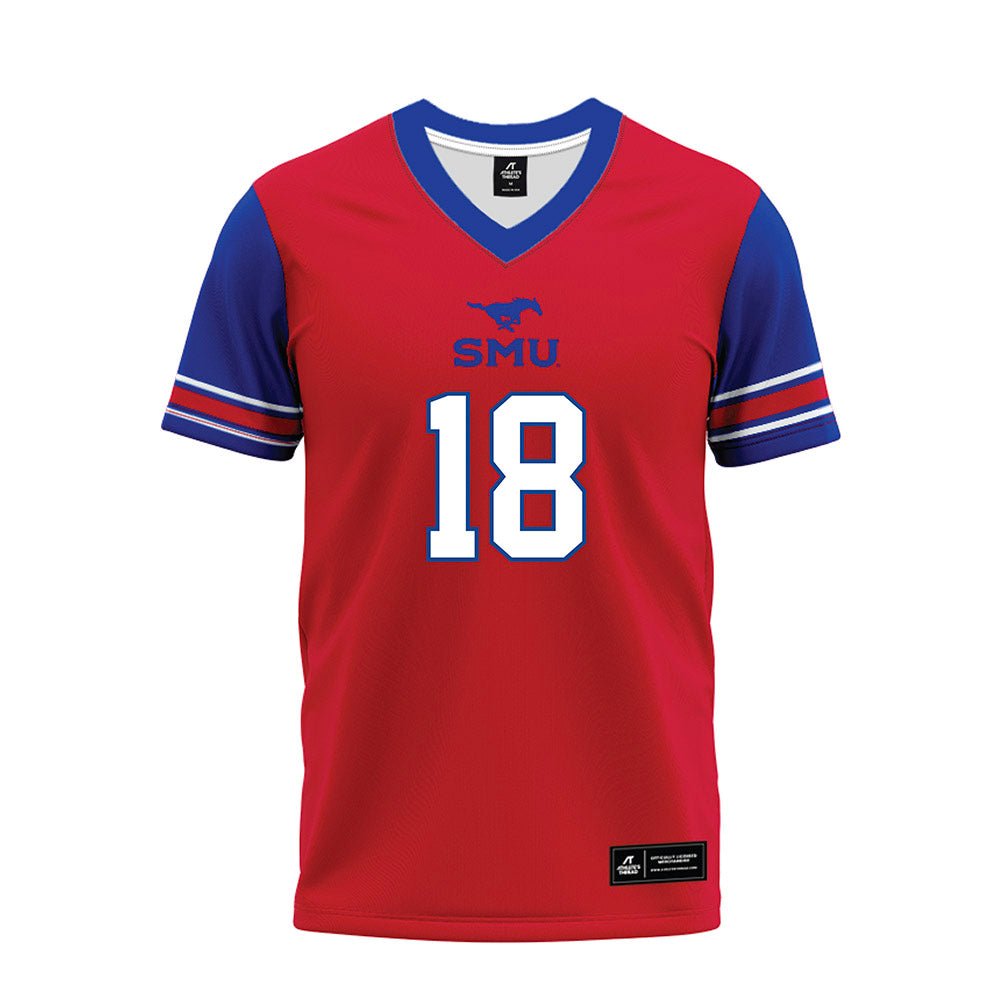 SMU - NCAA Football : Ka'Davion Dotson-Walker - Red Premium Football Jersey-0