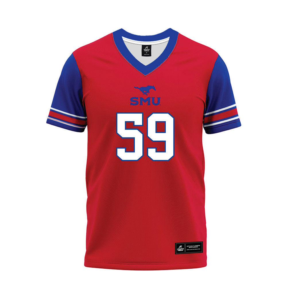 SMU - NCAA Football : Pj Williams - Red Premium Football Jersey-0