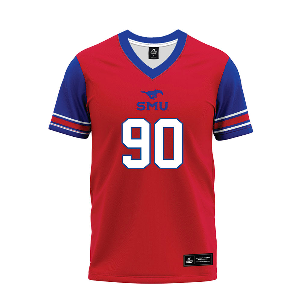 SMU - NCAA Football : Jalen Shivers - Red Premium Football Jersey-0