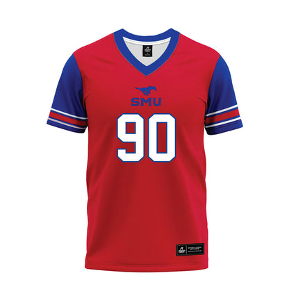 SMU - NCAA Football : Jalen Shivers - Red Premium Football Jersey-0