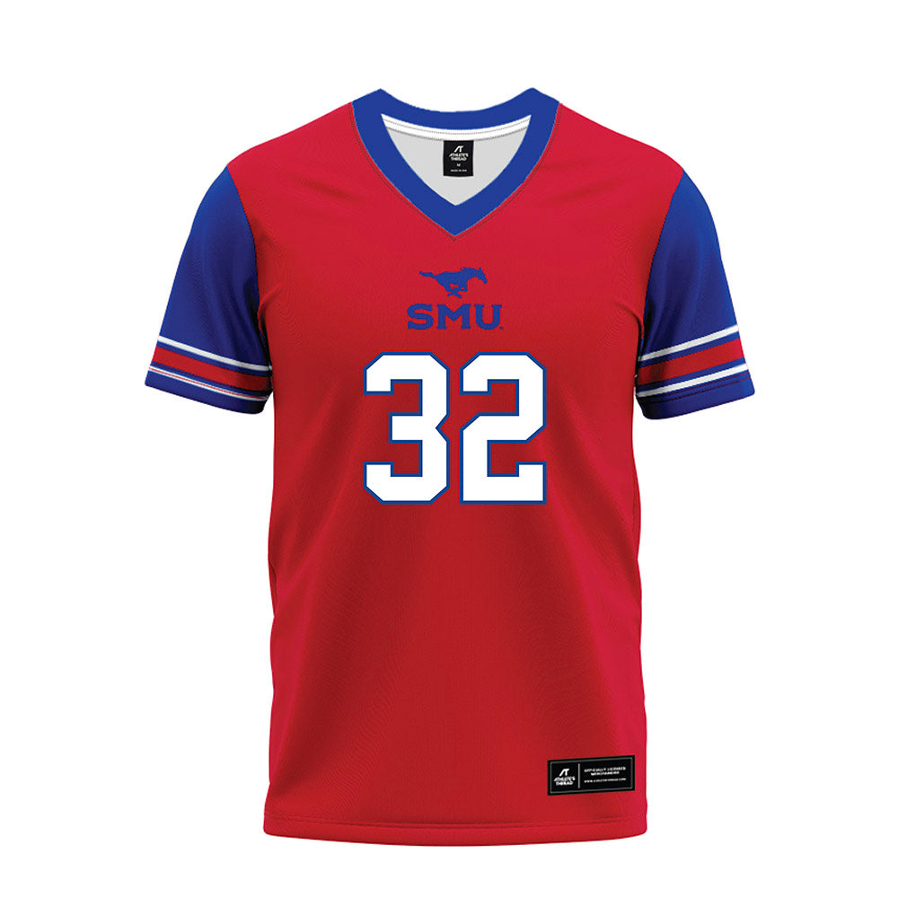 SMU - NCAA Football : Billy Walton III - Red Premium Football Jersey-0