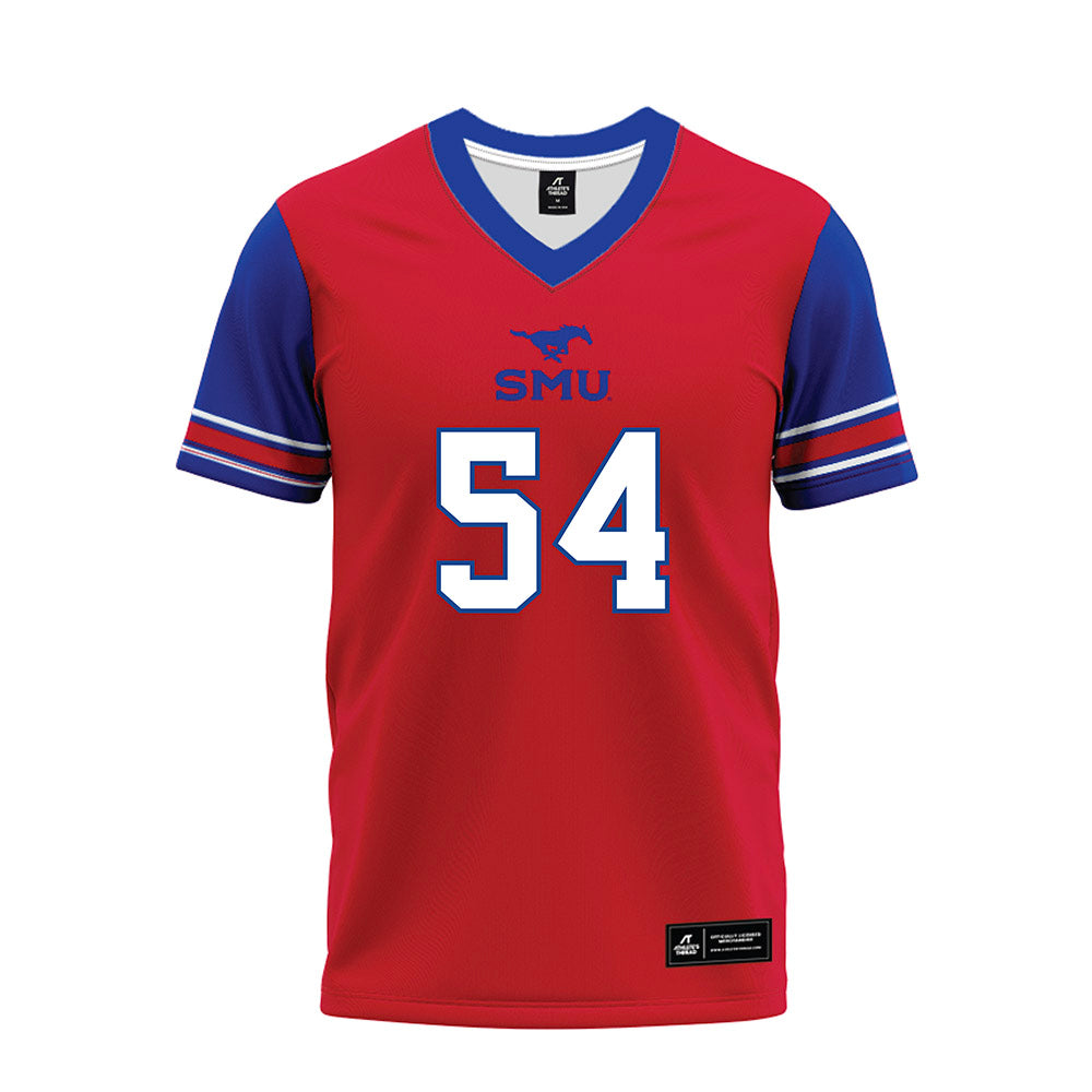 SMU - NCAA Football : Savion Byrd - Red Premium Football Jersey-0