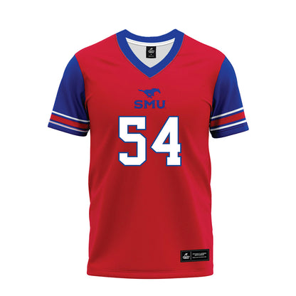 SMU - NCAA Football : Savion Byrd - Red Premium Football Jersey-0