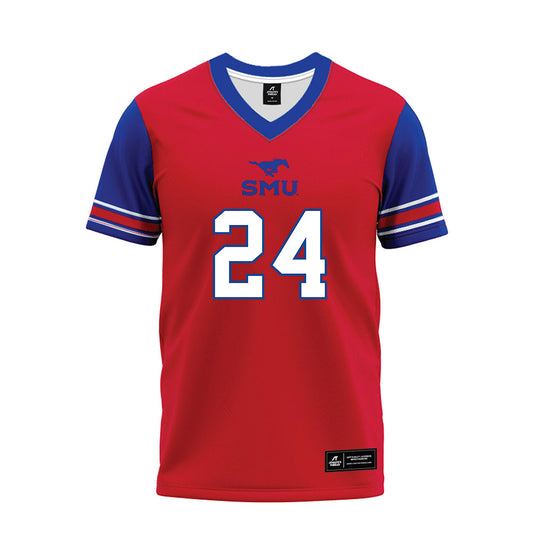 SMU - NCAA Football : Mark Iheanachor - Red Premium Football Jersey-0