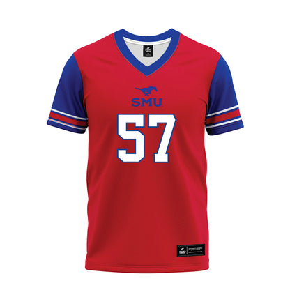 SMU - NCAA Football : Henry Douglass - Red Premium Football Jersey-0