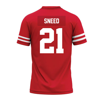 Houston - NCAA Football : Stacy Sneed - Red Premium Football Jersey