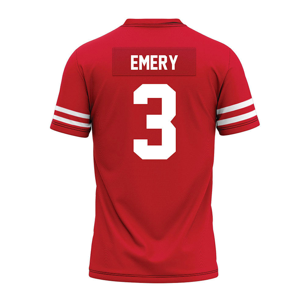 Houston - NCAA Football : Jalen Emery - Red Premium Football Jersey