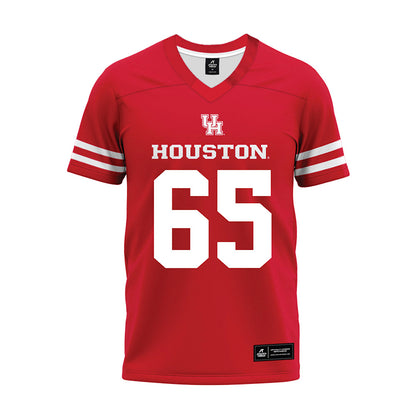 Houston - NCAA Football : Cayden Bowie - Red Premium Football Jersey-0