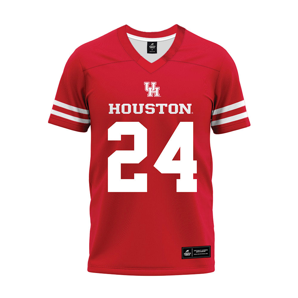 Houston - NCAA Football : Zac Yoakam - Red Premium Football Jersey-0
