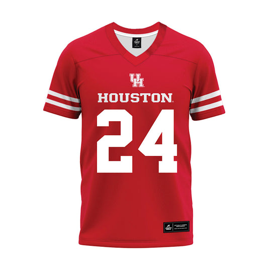 Houston - NCAA Football : Zac Yoakam - Red Premium Football Jersey-0
