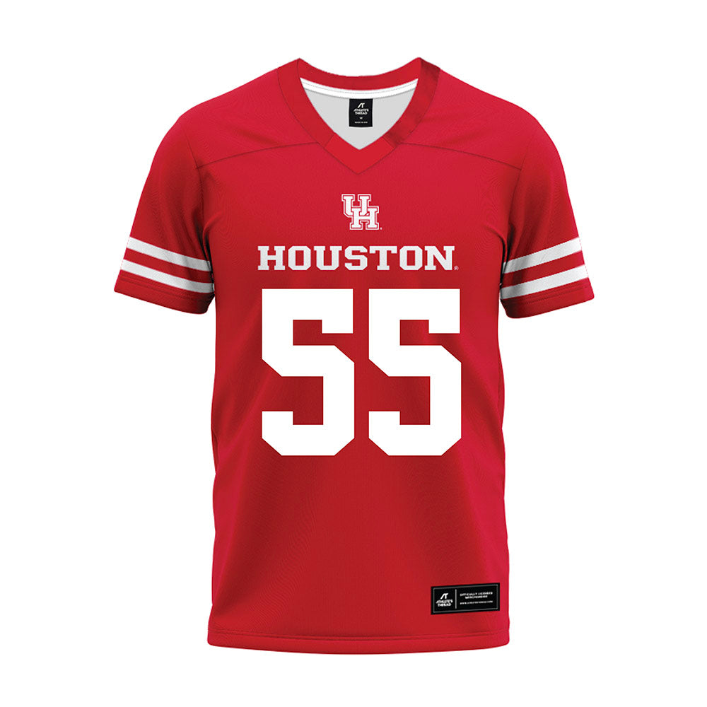 Houston - NCAA Football : Cavan Tuley - Red Premium Football Jersey-0