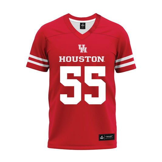 Houston - NCAA Football : Cavan Tuley - Red Premium Football Jersey-0