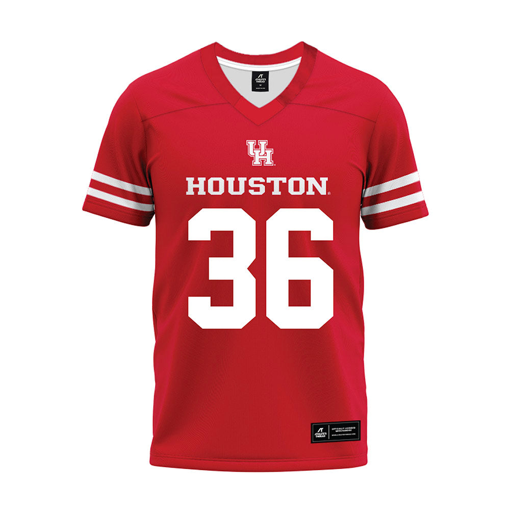 Houston - NCAA Football : Jalen Garner - Red Premium Football Jersey-0