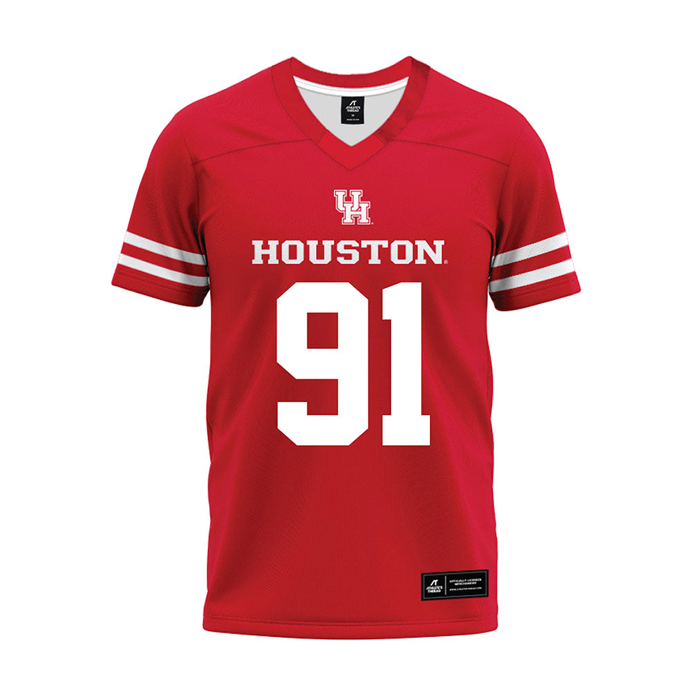 Houston - NCAA Football : Liam Dougherty - Red Premium Football Jersey-0