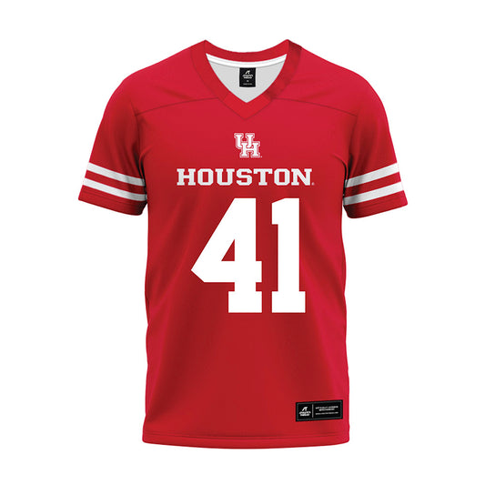 Houston - NCAA Football : Zavian Tibbs - Red Premium Football Jersey-0