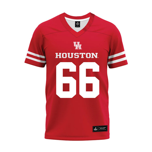 Houston - NCAA Football : McKenzie Agnello - Red Premium Football Jersey-0
