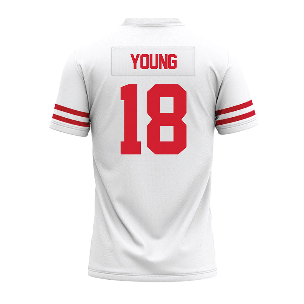 Houston - NCAA Football : Koby Young - White Premium Football Jersey-1