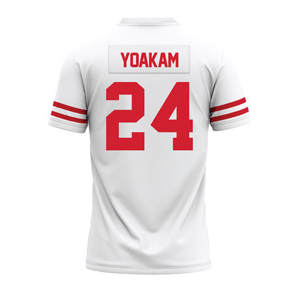 Houston - NCAA Football : Zac Yoakam - White Premium Football Jersey-1