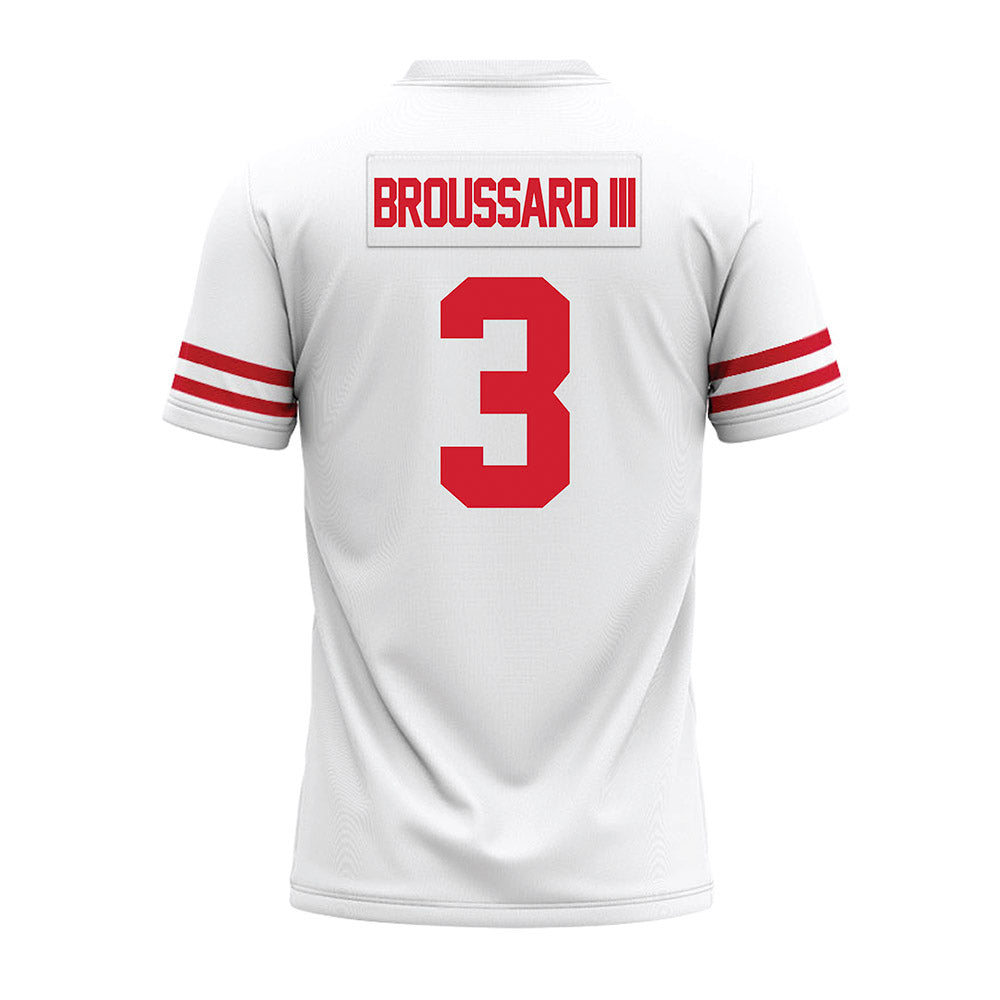 Houston - NCAA Football : Harvey Broussard III - White Premium Football Jersey-1